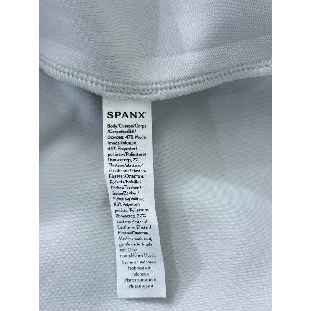 SPANX AirEssentials Sleeveless Mock Neck Dress White Cloud Size M NWT 50416R - Picture 11 of 12